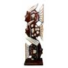 1 Pcs Wood Handicraft Large Stacked Abstract River Fish Fishes Figurine 21" H view 1