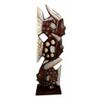 1 Pcs Wood Handicraft Large Stacked Abstract River Fish Fishes Figurine 21" H view 3