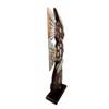 1 Pcs Wood Handicraft Large Stacked Abstract River Fish Fishes Figurine 21" H view 4