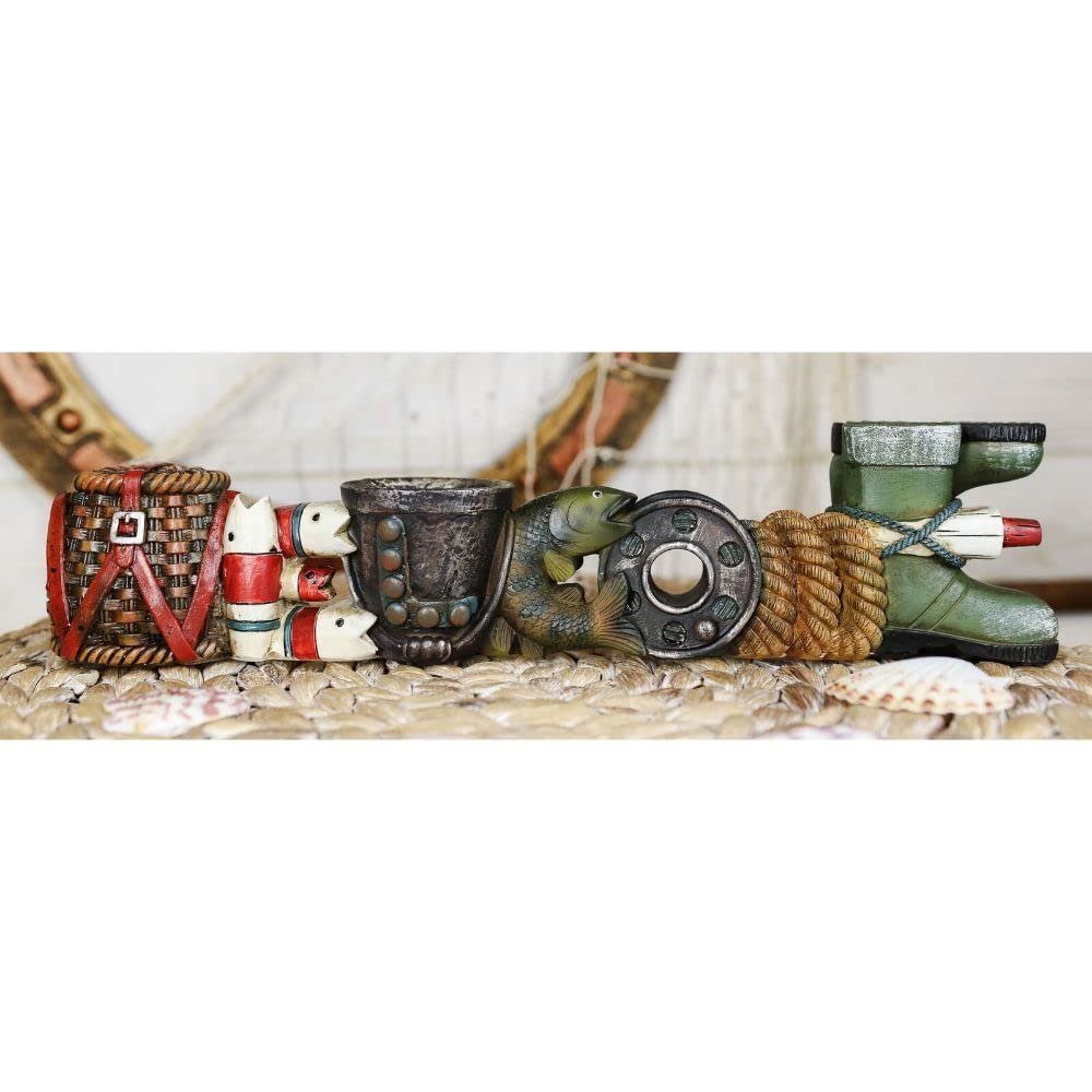 1 Pcs Fishing Sea Bass Tackle Bag Bucket Welcome Sign Word Art Decor