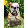 1 Pcs Realistic Large Welcome Statue 12" Tall Adorable Sitting Bulldog view 1