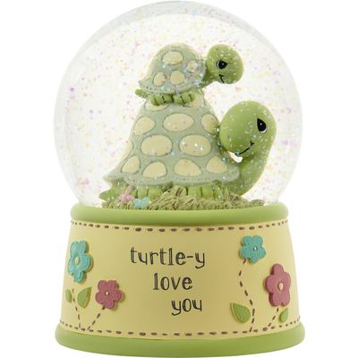 Precious Moments 222102 Turtle-y Love You Resin/Glass Musical Snow Globe