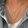 14K Yellow Gold Delicate Unicorn Cute Pendant Model_X_Fashion-862 view 2