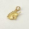 14K Yellow Gold Delicate Unicorn Cute Pendant Model_X_Fashion-862 view 4