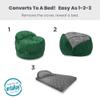 CordaRoy's NEST Adult Gaming Bean Bag Chair-Convertible Bean Bag Chair -Washable Chenille Cover with Pockets-for Living Room,Basement-Full Size-Rainforest|Made in The USA view 4
