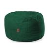 CordaRoy's Chenille Bean Bag Pouf Footstool - Washable Fabric Ottoman Cover with Durable Foam Insert - Versatile Footrest for Basement, Living Room, Office - 26" x 17" - Rainforest | Made in The USA view 1