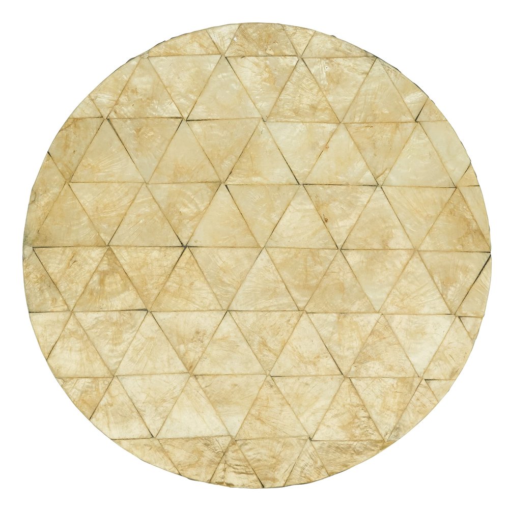 Geometric Capiz Table Placemats (Set of 4)