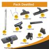 9 Pcs Vacuum Attachments Fit for Shop Vac Accessories 1 1/4" Vacuum Extension Wand, 1 1/4 inch (32 mm) Includes Crevice, Upholstery Brush, Dust Brush Tool, Hose Hanger, and 3 pcs Holder kits view 2