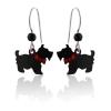 Scottie Dog Earrings - 925 Sterling Silver Ear Wires - New Scottish Terrier view 1