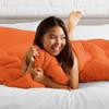 Phoenix Citadel Full All-Season Cooling Warmth Comforter Set  3 Piece Bedding  100% Egyptian Cotton, Long-Staple & Silky Soft  Luxury Hotel-Quality Duvet Insert  Machine Washable - Orange view 2