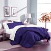 Phoenix Citadel Full All-Season Cooling Warmth Comforter Set  3 Piece Bedding  100% Egyptian Cotton, Long-Staple & Silky Soft  Luxury Hotel-Quality Duvet Insert  Machine Washable - Egg Plant view 1