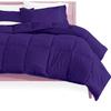 Phoenix Citadel Full All-Season Cooling Warmth Comforter Set  3 Piece Bedding  100% Egyptian Cotton, Long-Staple & Silky Soft  Luxury Hotel-Quality Duvet Insert  Machine Washable - Egg Plant view 4