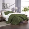 Phoenix Citadel Queen All-Season Cooling Warmth Comforter Set  3 Piece Bedding  100% Egyptian Cotton, Long-Staple & Silky Soft  Luxury Hotel-Quality Duvet Insert  Machine Washable - Olive view 1