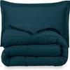 Oversized King All-Season Cooling Warmth Comforter Set  3 Piece Bedding  100% Egyptian Cotton, Long-Staple & Silky Soft  Luxury Hotel-Quality Duvet Insert  Machine Washable - Teal Blue view 3