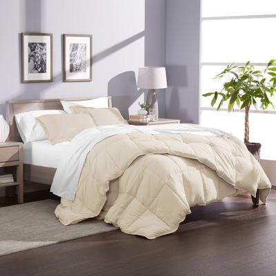 Phoenix Citadel Full All-Season Cooling Warmth Comforter Set  3 Piece Bedding  100% Egyptian Cotton, Long-Staple & Silky Soft  Luxury Hotel-Quality Duvet Insert  Machine Washable - Ivory