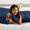 Phoenix Citadel Full All-Season Cooling Warmth Comforter Set  3 Piece Bedding  100% Egyptian Cotton, Long-Staple & Silky Soft  Luxury Hotel-Quality Duvet Insert  Machine Washable - Navy Blue view 2
