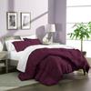 Phoenix Citadel Oversized King All-Season Cooling Warmth Comforter Set  3 Piece Bedding  100% Egyptian Cotton, Long-Staple & Silky Soft  Luxury Hotel-Quality Duvet Insert  Machine Washable - Wine view 1