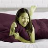 Phoenix Citadel Oversized King All-Season Cooling Warmth Comforter Set  3 Piece Bedding  100% Egyptian Cotton, Long-Staple & Silky Soft  Luxury Hotel-Quality Duvet Insert  Machine Washable - Wine view 2