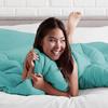 Phoenix Citadel Twin All-Season Cooling Warmth Comforter Set  3 Piece Bedding  100% Egyptian Cotton, Long-Staple & Silky Soft  Luxury Hotel-Quality Duvet Insert  Machine Washable - Aqua Blue view 2