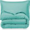 Phoenix Citadel Twin All-Season Cooling Warmth Comforter Set  3 Piece Bedding  100% Egyptian Cotton, Long-Staple & Silky Soft  Luxury Hotel-Quality Duvet Insert  Machine Washable - Aqua Blue view 3