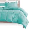 Phoenix Citadel Twin All-Season Cooling Warmth Comforter Set  3 Piece Bedding  100% Egyptian Cotton, Long-Staple & Silky Soft  Luxury Hotel-Quality Duvet Insert  Machine Washable - Aqua Blue view 4