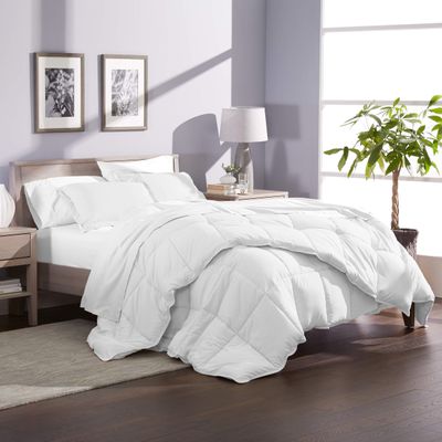 Phoenix Citadel Twin All-Season Cooling Warmth Comforter Set  3 Piece Bedding  100% Egyptian Cotton, Long-Staple & Silky Soft  Luxury Hotel-Quality Duvet Insert  Machine Washable - White