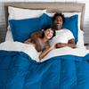 Phoenix Citadel Twin All-Season Cooling Warmth Comforter Set  3 Piece Bedding  100% Egyptian Cotton, Long-Staple & Silky Soft  Luxury Hotel-Quality Duvet Insert  Machine Washable - Royal Blue view 4