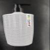 13Oz/400 ml Counter top Liquid Soap Dispenser for Bathroom Kitchen Sink | Must Item for Camping Travel | Unique Cane Design | Refillable Reusable |Hand Dish Soap | (Grey Color) view 4