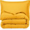 Phoenix Citadel Twin XL All-Season Cooling Warmth Comforter Set  3 Piece Bedding  100% Egyptian Cotton, Long-Staple & Silky Soft  Luxury Hotel-Quality Duvet Insert  Machine Washable - Gold view 3