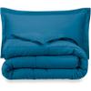 Twin XL All-Season Cooling Warmth Comforter Set  3 Piece Bedding  100% Egyptian Cotton, Long-Staple & Silky Soft  Luxury Hotel-Quality Duvet Insert  Machine Washable - Turquoise Blue view 3