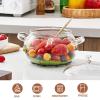 2.5 Quart Glass Saucepan Simmer Pot With Lid, Glass Cookware Glass Pot, Microwave, Stove and Dishwasher Safe Borosilicate Glass pitcher view 4