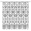 ABONAN Boho Geometric Shower Curtain Modern Tribal Black White Southwest Aztec Fabric Bathroom Curtains Decor Set with Hook(180" Wx70 H) view 1