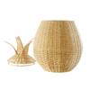 Kaplan Early Learning Pineapple Washable Wicker Floor Basket | Home Decor Organizer | Rattan Woven Fruit-Shaped Storage Bin view 2