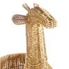 Kaplan Early Learning Giraffe Washable Wicker Floor Basket | Home Decor Organizer | Animal-Shaped Rattan Woven Storage Bin view 3
