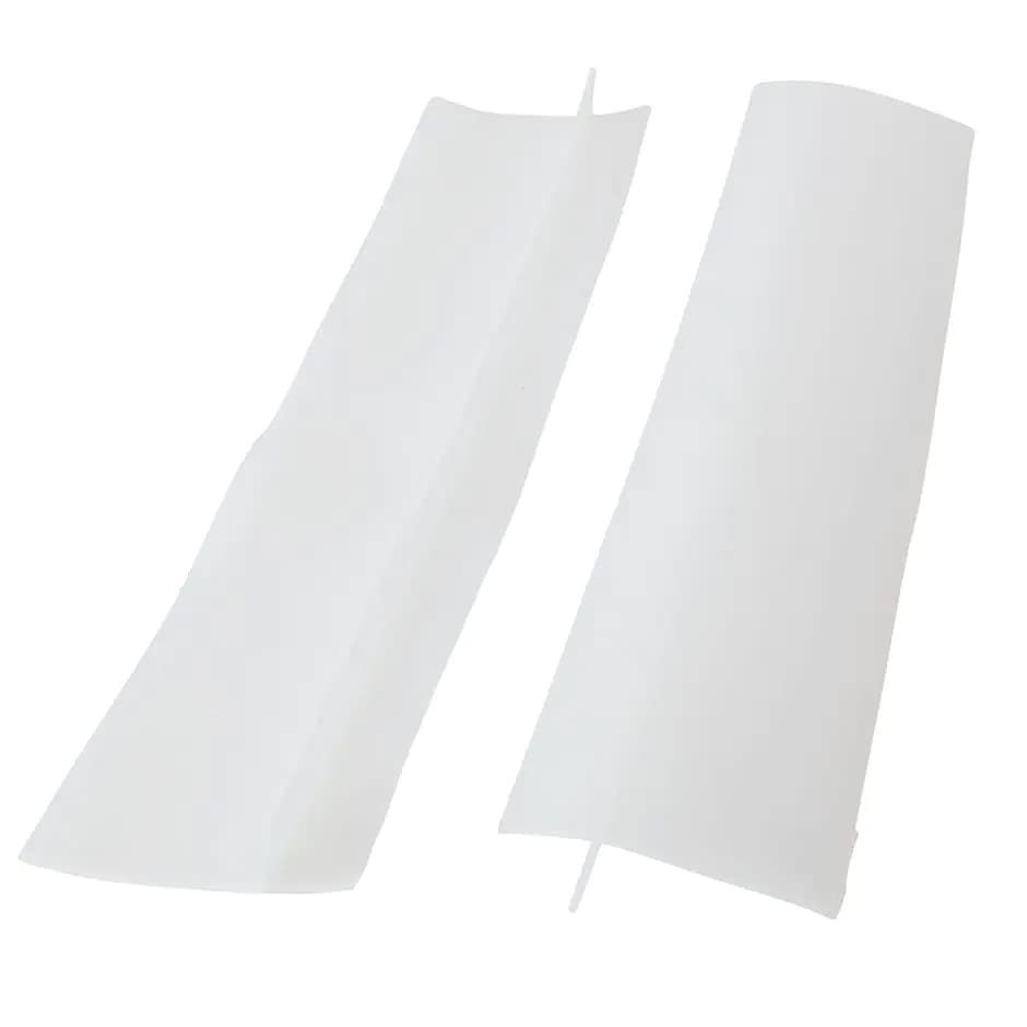 Sets of 2 Silicone Counter Gap Cover - Clear - 21"W x 2-1/4"D x 1/2"H, each Trimmable