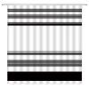 ABONAN Striped Shower Curtain Black and White Stripes Modern Simple Boho Fabric Bathroom Curtains Decor Set with Hook(67" Wx70 H) view 1