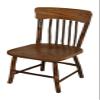 Amish-Made Walnut-Stained Oak and Hickory Panel Back Dining Chair view 1