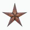 Artschatz Cathedral Paper Lantern Star Light - 5 Point  24 inch - Black/Pink with red/Orange Tissue Inlay view 1