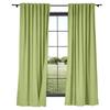 ChadMade Green Banana Linen Cotton Curtain 96 Inches Long, Bedroom Window Treatment, Light Filtering Drape for Rod Versatile Back Tab Rod Pocket, 100W96L in Cary Collection view 1