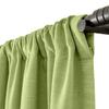 ChadMade Green Banana Linen Cotton Curtain 96 Inches Long, Bedroom Window Treatment, Light Filtering Drape for Rod Versatile Back Tab Rod Pocket, 100W96L in Cary Collection view 3