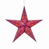 Artschatz Cathedral Paper Lantern Star Light - 5 Point  24 inch - Purple/Violet with Orange/Yellow Tissue Inlay view 1