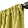 ChadMade Apple Green Linen Cotton Curtain 96 Inches Long, Bedroom Window Treatment, Light Filtering Drape for Rod Versatile Back Tab Rod Pocket, 100W96L in Cary Collection view 3
