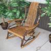 Amish-Made Medium Walnut-Stained Oak and Hickory Rocking Chair view 2