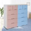 AngelcityCC Plastic Drawers Dresser with Lock, Storage Cabinet with 6 Drawers, Closet Drawers Tall Dresser Organizer for Clothes, Playroom, Bedroom Furniture view 2