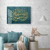 An Nur Calligraphy Tempered Glass Decor, Quran Art, Modern Arabic Calligraphy, Muslim Home Decor Gifts, 29.5 x 19.6 inches view 4