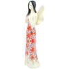 Polmedia Polish Pottery Figurine Angel UNIKAT - Brisk Fall Pattern Handmade in Boleslawiec Poland + Certificate of Authenticity view 1