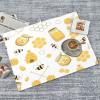 Kitchen Drying Pad Dish Draining Rack Mat Absorbent Dish Drying Mat For Kitchen Counter 18x24 Inch (Bee Cute Yellow White) view 2
