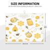 Kitchen Drying Pad Dish Draining Rack Mat Absorbent Dish Drying Mat For Kitchen Counter 18x24 Inch (Bee Cute Yellow White) view 4