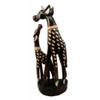 1 Pcs Wood Handicrafts Giraffe With Calf Family Figurine view 3