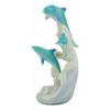 1 Pcs Sea World Three Dolphins Leaping Out Of The Waves Statue 6.25" Tall view 3